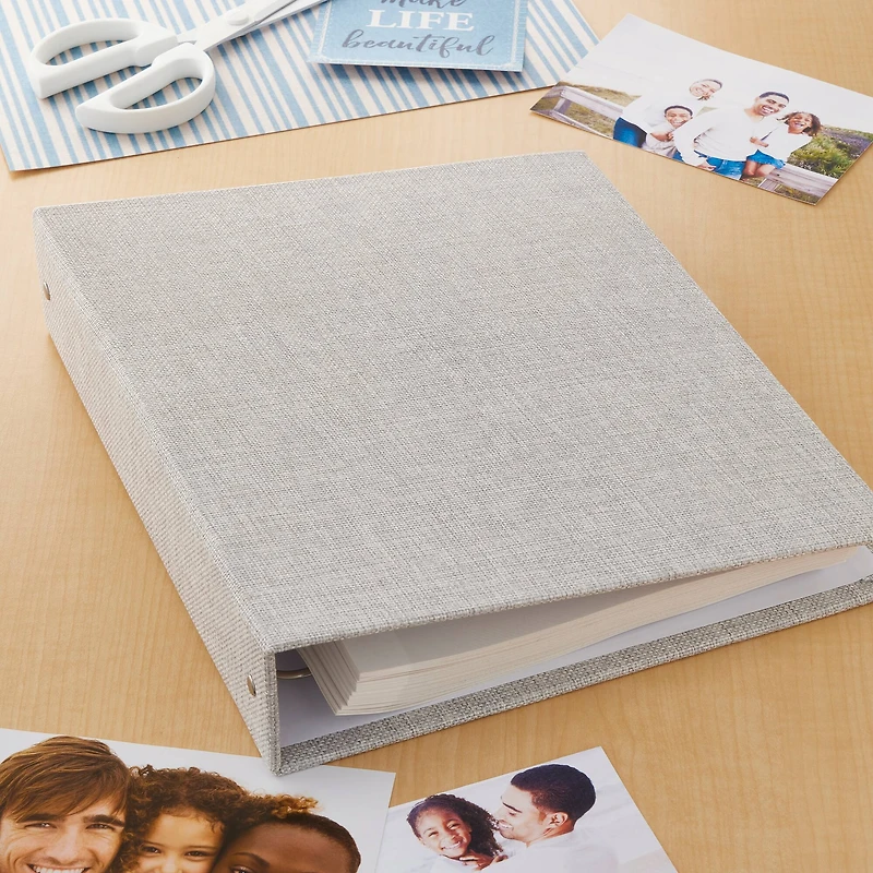 Textured Gray Magnetic Photo Album by Recollections™