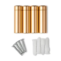 Wexel Art Mixed Single Panel Acrylic Floating Wall Frames & Magnets Set of 4