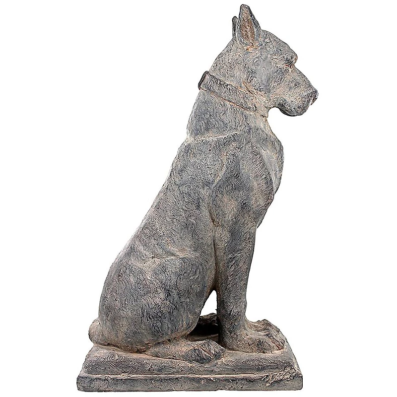 Design Toscano 32" The Great Dane Sentinel Quiet Strength Dog Statue