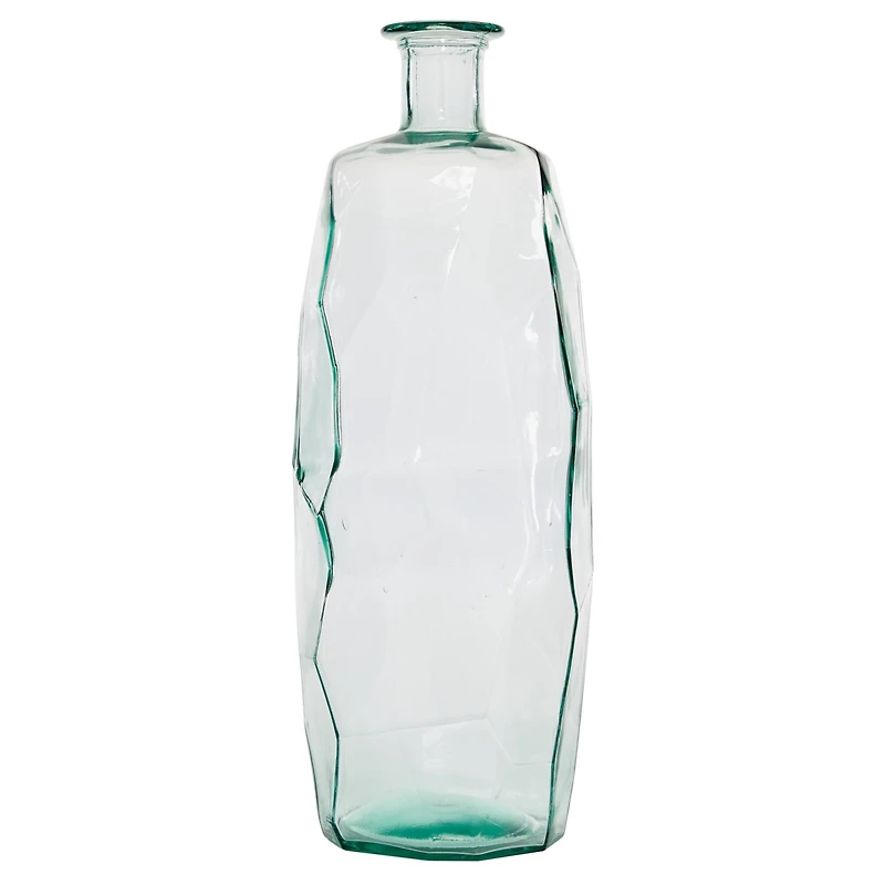 29" Clear Glass Contemporary Vase
