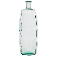 29" Clear Glass Contemporary Vase