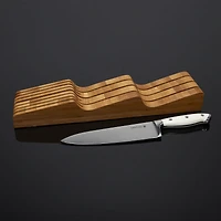 Sabatier 7-Slot Bamboo In-Drawer Knife Organizer