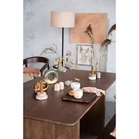 Hello Honey® Rust Woven Cotton Blend Lumbar Pillow