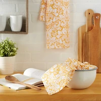 DII® Mustard Damask Dishtowel (Set of 2)