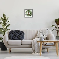 Stupell Industries Spring Easter Egg Wreath Framed Giclee Art