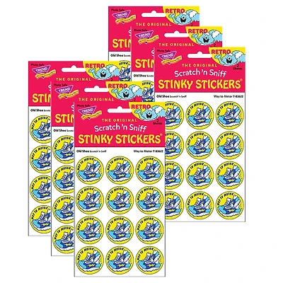 TREND Enterprises® Way to Motor Old Shoe Scented Stickers, 6 Packs of 24