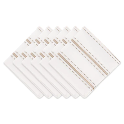 DII® Stone Zig Dobby Stripe Cloth Dinner Napkins, 6ct.