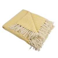 DII® Marigold Handloom Chevron Throw