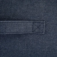 Household Essentials 11.5" Denim Blue Collapsible Cotton Blend Rectangular Storage Drawer, 2ct.