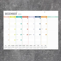 TF Publishing 2024-2025 Medium Rainbow Blocks Desk Pad Calendar