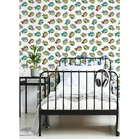 RoomMates Teenage Mutant Ninja Turtles Character Faces Peel & Stick Wallpaper