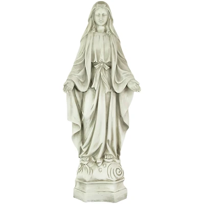 28.25" Religious Standing Virgin Mary Outdoor Garden Statue