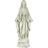 28.25" Religious Standing Virgin Mary Outdoor Garden Statue