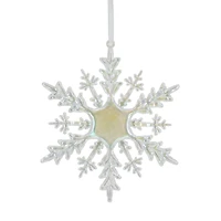 6.25" Iridescent Snowflake Plastic Ornament by Ashland®