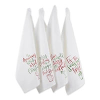 DII® Assorted Tipsy Glitzy Christmas Dishtowel Set