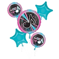 Music Note Foil Balloon Bouquet