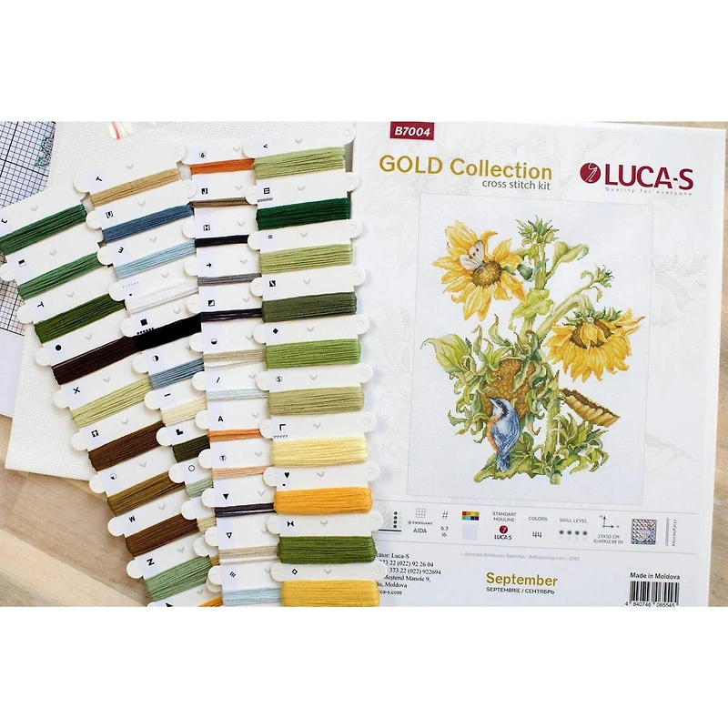 Luca-S September Bouquet Counted Cross-Stitch Kit