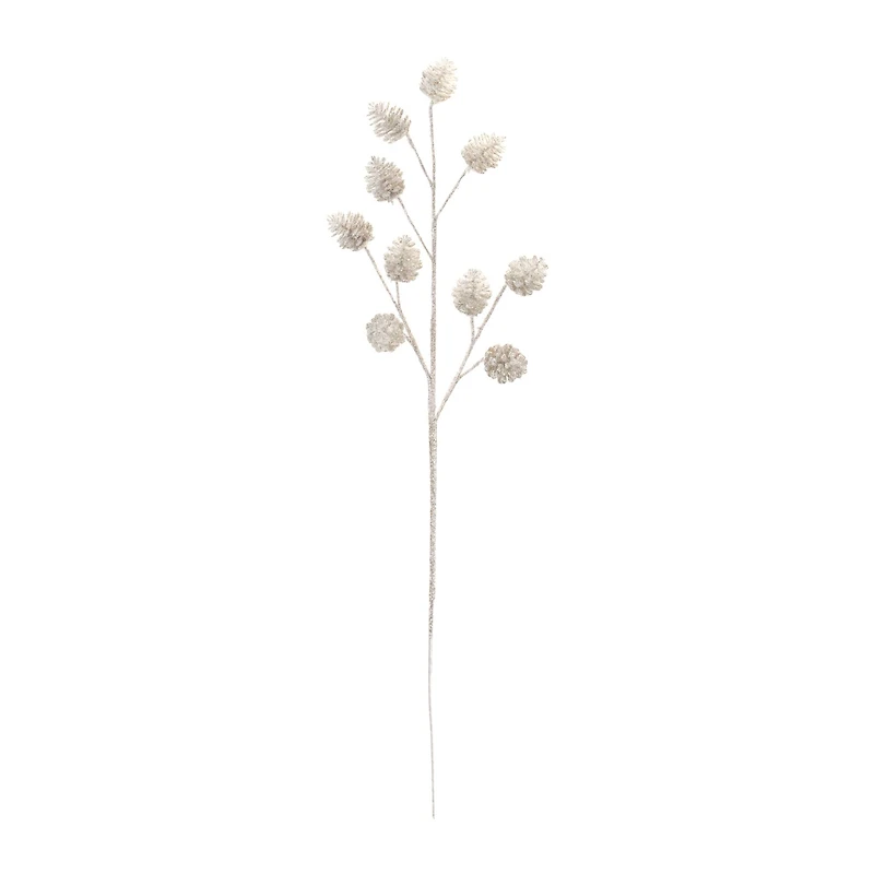 31" Glittered Pinecone Sprays, 6ct.