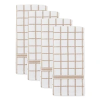 DII® Stone Windowpane Terry Dishtowels, 4ct.