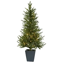 4.5ft. Pre-Lit Artificial Christmas Tree, Clear Lights