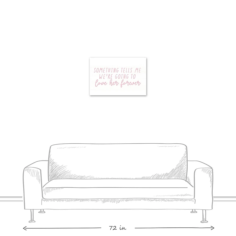 Love Her Forever 24" x 16" Canvas Wall Art