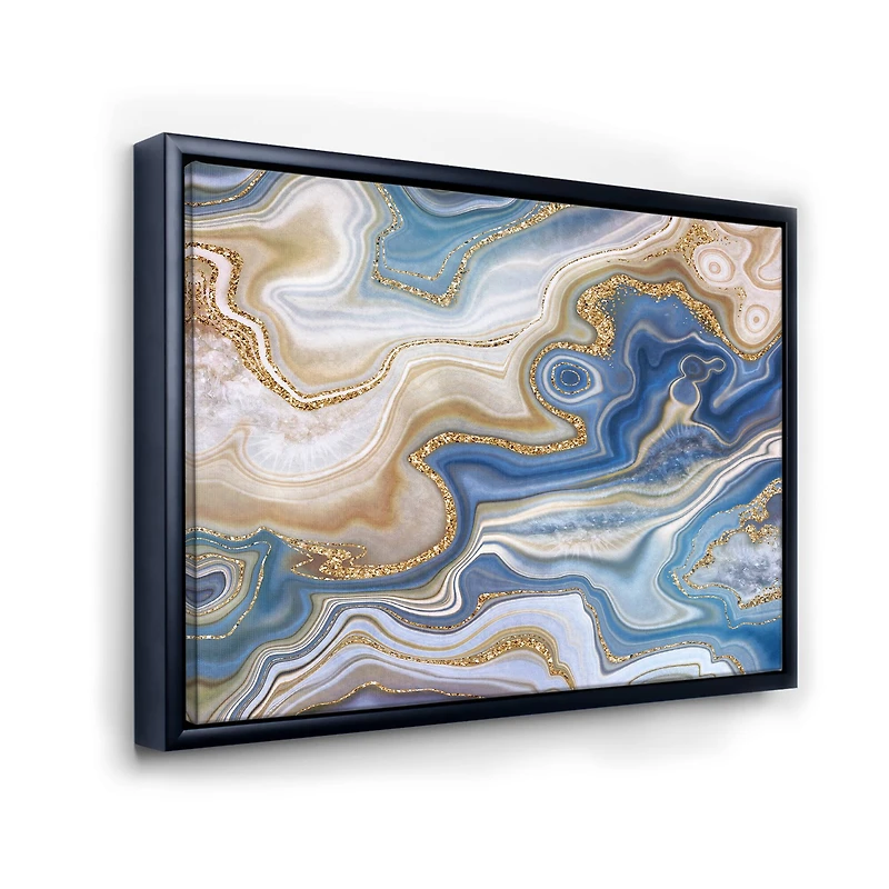 Designart - Ocean Blue Golden Jasper Agate II