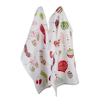 DII® Christmas Trimmings Printed Dishtowel Set