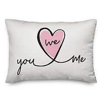 You, Me, We Throw Pillow