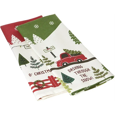 DII® Christmas Tree Farm Dishtowel Set