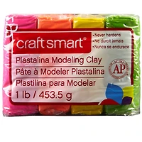 Neon Plastalina Modeling Clay Set by Craft Smart®