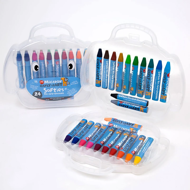 Micador® early stART® SoftiTri-Grip Crayons