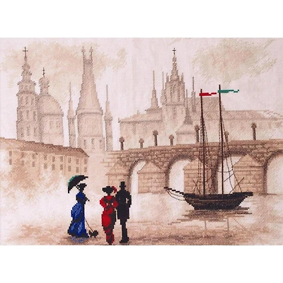 Charivna Mit Windy Town Cross Stitch Kit