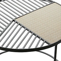 Black Metal Contemporary Accent Table Set