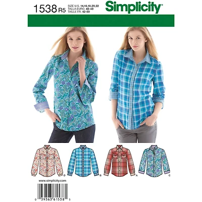 Simplicity® Pattern CS1538R5 (14,16,18, 20, 22)