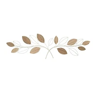 Brown Metal Coastal Wall Decor, 13" x 43" x 1"