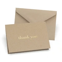 Hortense B. Hewitt Co.  Golden Natural Thank You Cards