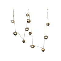 Hello Honey® 61" Gold Finish Metal Bells Garland