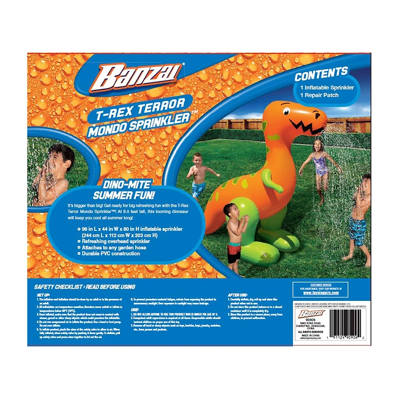 Banzai® 6.5ft. T-Rex Terror Mondo Sprinkler™