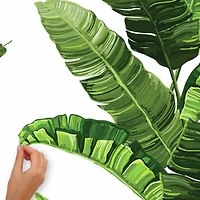 RoomMates Banana Leaf Peel & Stick Wall Decals