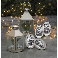 12" Silver Dapper Lantern