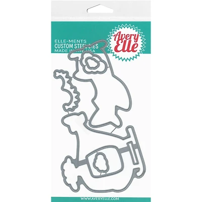 Avery Elle Elle-Ments Peek A Boo Flight Custom Steel Dies