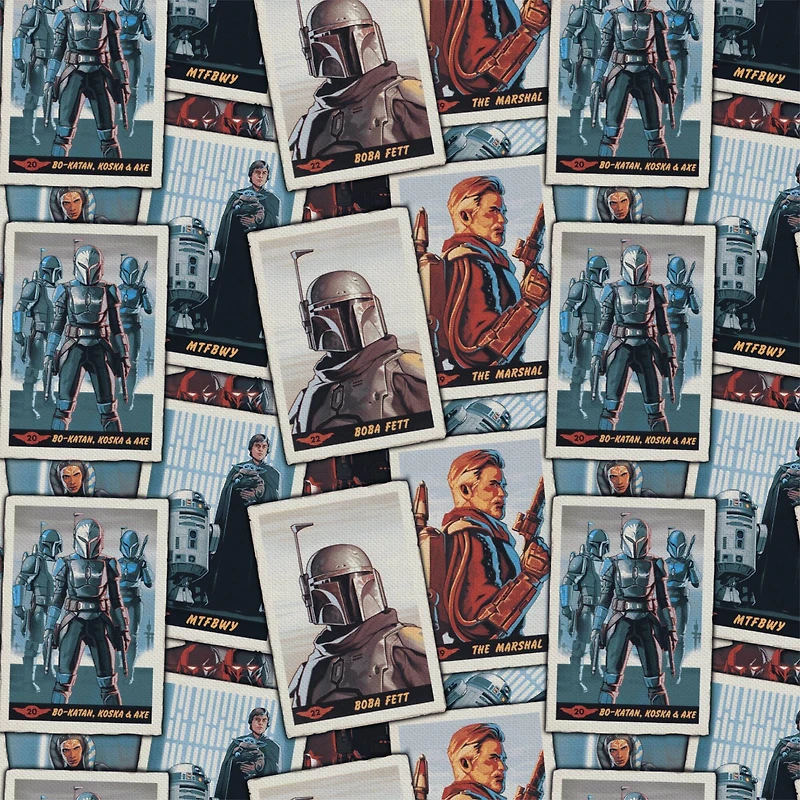 The Mandalorian New Card Stacks Precut Cotton Fabric