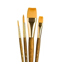 Princeton™ RealValue™ Golden Taklon Brush Set With 1" Wash