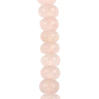 Rose Quartz Rondelle Beads, 6mm by Bead Landing™
