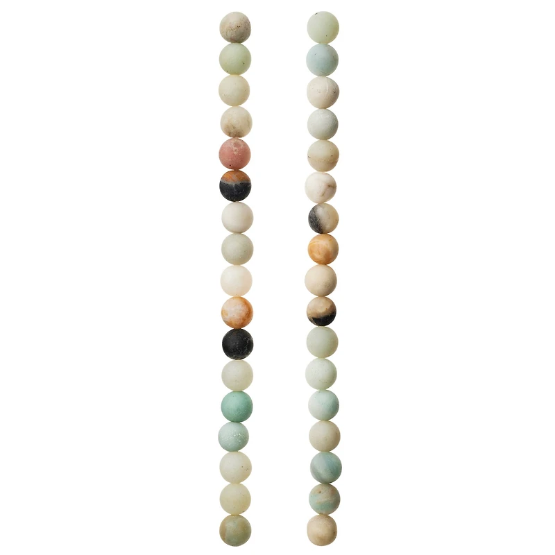12 Pack: Matte Amazonite Round Beads, 8mm by Bead Landing™