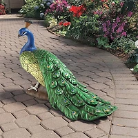 Design Toscano 21" The Regal Peacock Garden Sculpture
