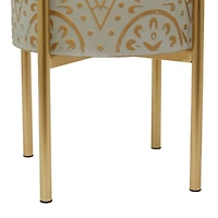 Brown Bohemian Planter, Set of 2" 23", 19"