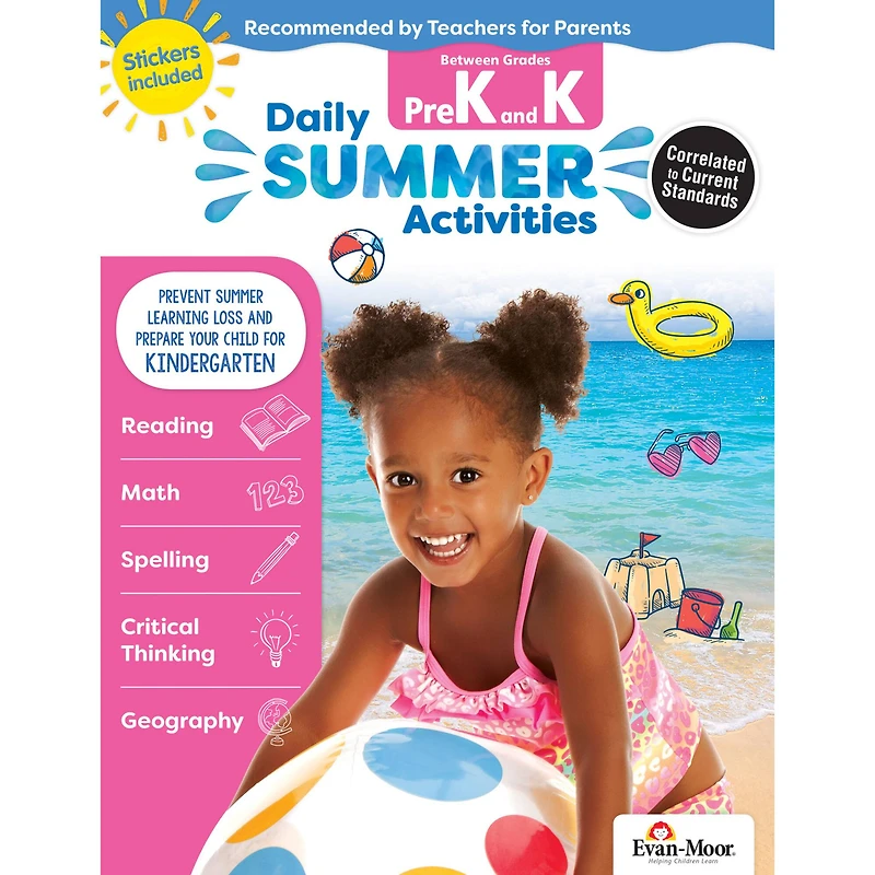 Evan-Moor® Moving from PreK to Kindergarten Daily Summer Activities