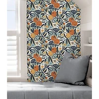 Clementine Garden Peel & Stick Wallpaper