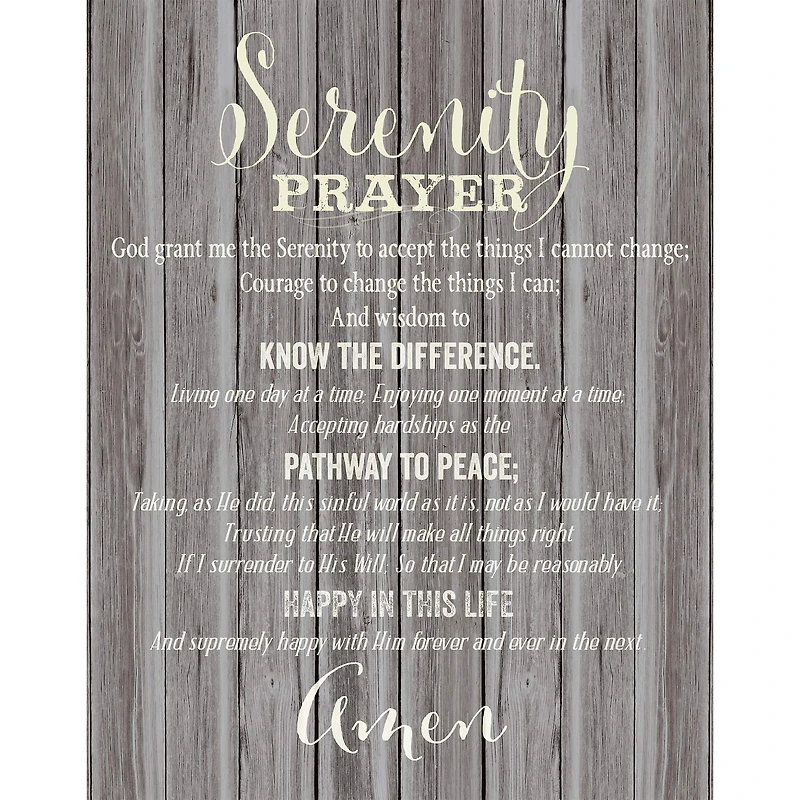 Serenity Prayer Wall Plaque